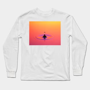 Water drop impact (A180/0083) Long Sleeve T-Shirt